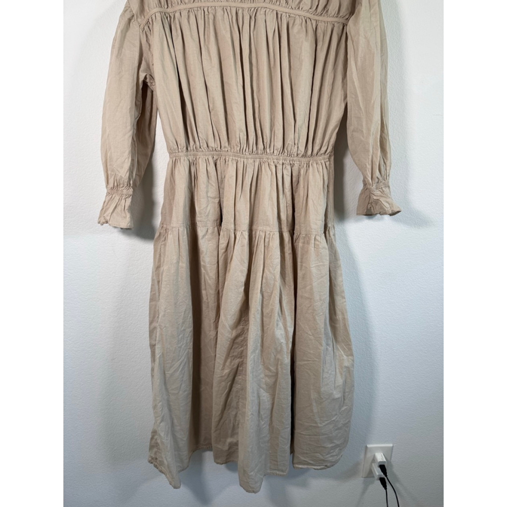 Women's ROOLEE Beige Midi Dress M - Picture 8 of 13